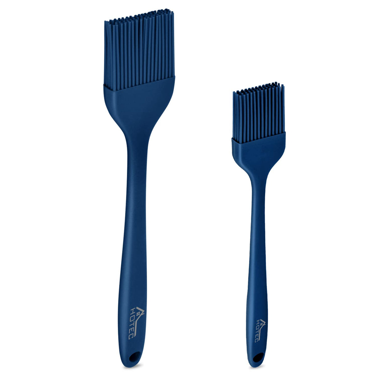 Hotec 2 Pieces Set Basting Brushes Silicone Heat Resistant Pastry Brushes Spread Oil Butter Sauce Marinades For Bbq Grill Barbec