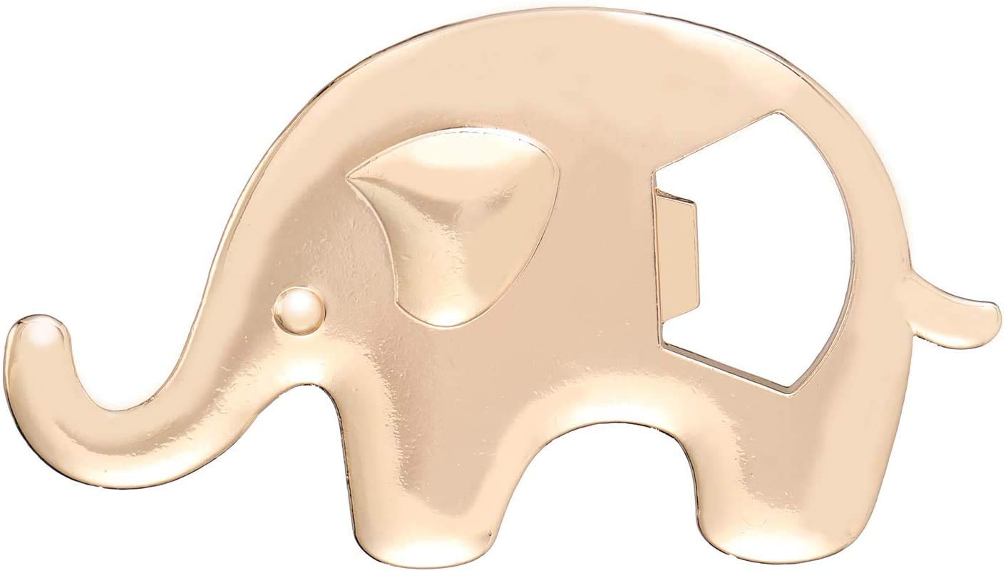 DAJAMAI 24 Pack Pink Elephant Bottle Opener Girl Baby Shower Party Favor for Guests Elephant Shaped Bottle Opener Baby Shower Favors Birthday Bridal Shower Souvenirs Wedding Favor Gift (Pink)