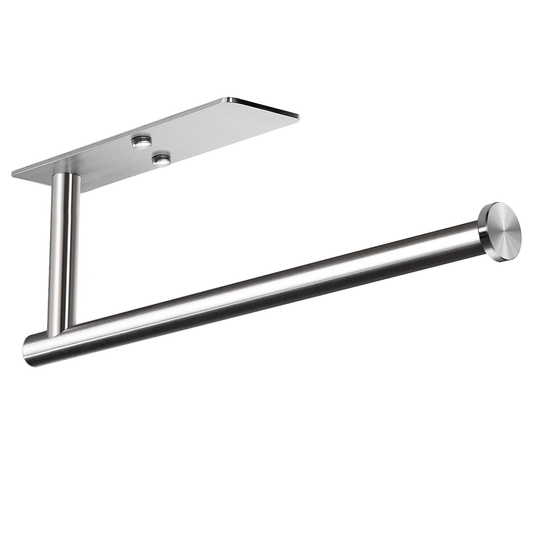 VAEHOLD Self Adhesive Paper Towel Holder Under Cabinet Mount, Wall Mounted Paper Towel Roll Holder for Kitchen, Bathroom, Cabine