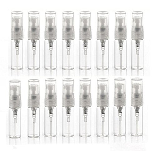 Elfenstal- 10Pcs 20Pcs Mini Clear 3Ml 5Ml 1/6Oz Atomizer Fine Mist Empty Glass Bottle Spray Refillable Fragrance Perfume Scent S
