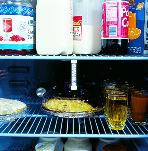 Cooper-Atkins 330-0-1 Refrigerator/Freezer Vertical Analog Glass Tube Thermometer