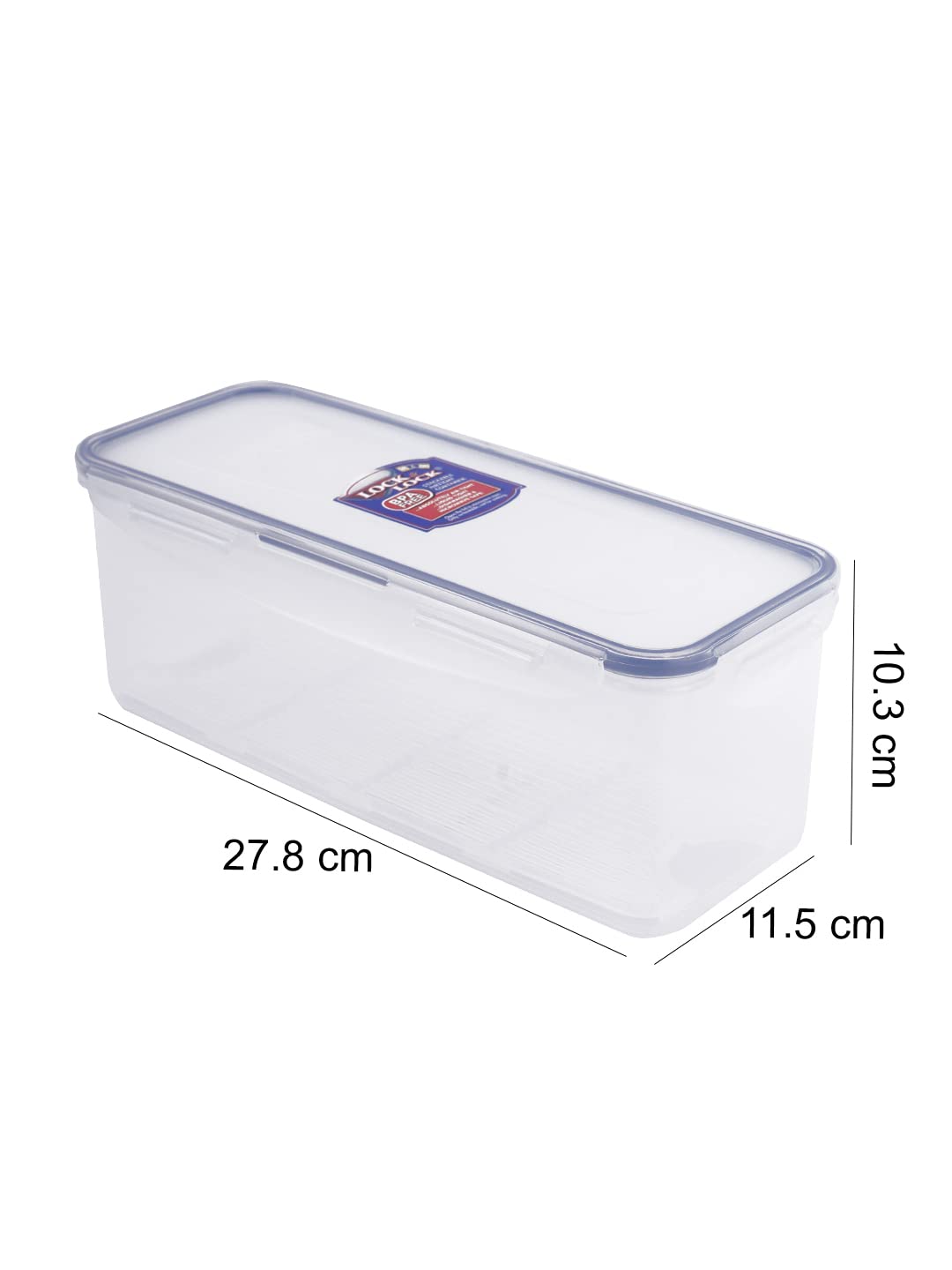 Lock & Lock Airtight Rectangular Food Storage Container With Drain Tray 64.63-Oz / 8.45-Cup