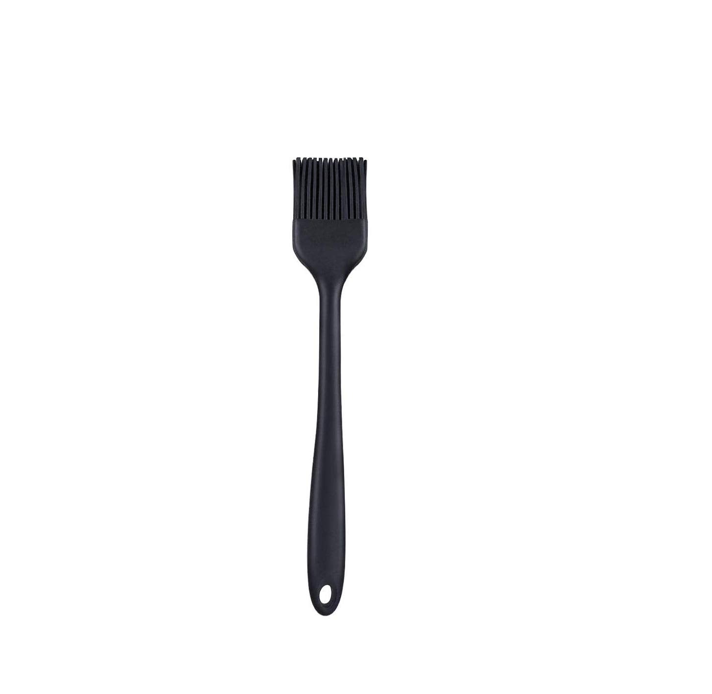 PPlus International Silicone NonStick Heat Resistant Kitchen Utensil| Silicone Basting Brush 21Cm |Pack Of 1 Black