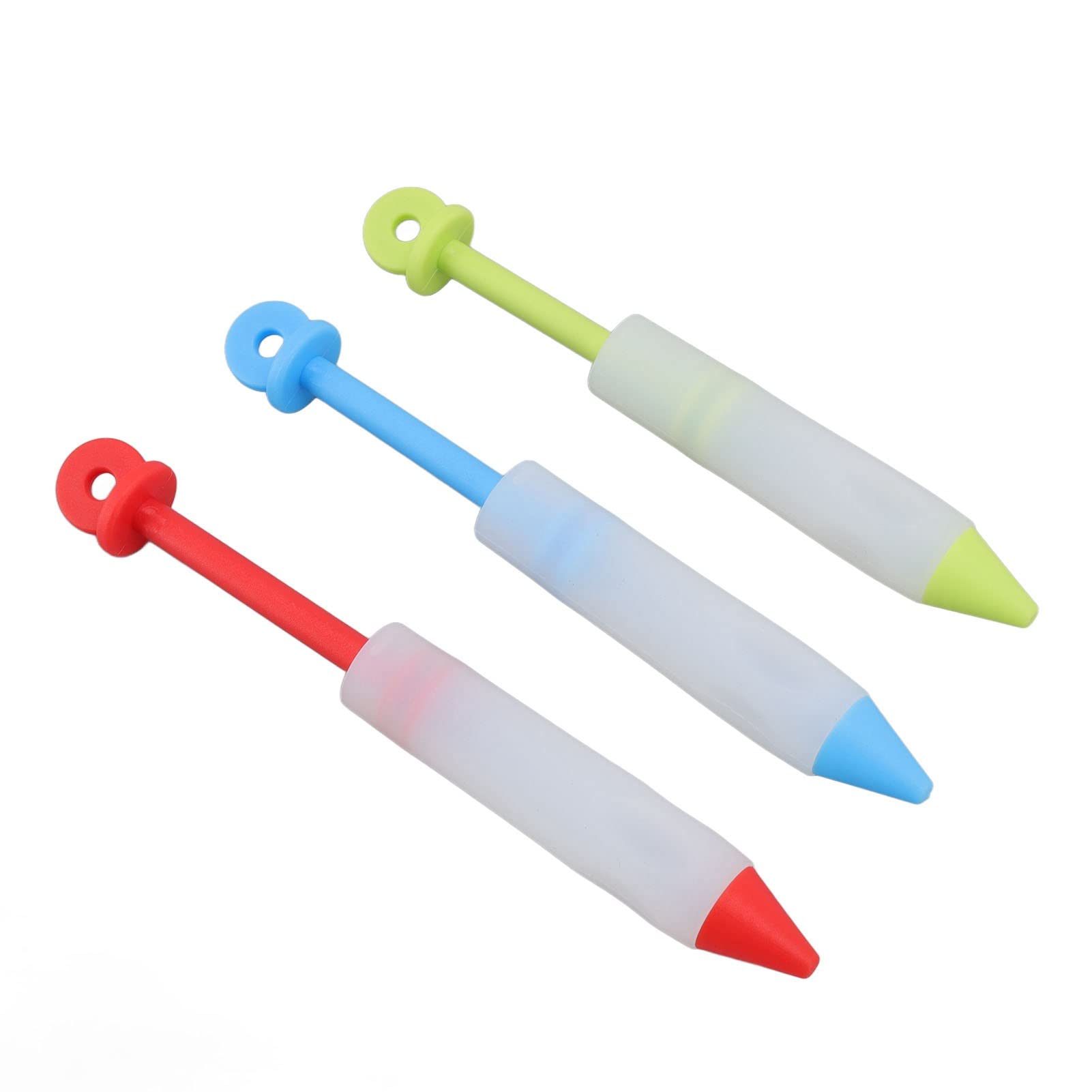 Zerodis 3 Set Cake Decorating Pen Tool, Silicone Food Writing Pen With Icing Piping Pen Tips, Detachable Diy Cake Icing Pen With
