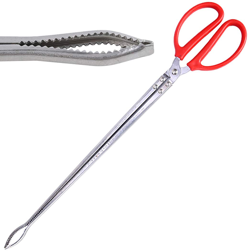 Goeielewe Multi-Function Clip Scissor Tongs Anti-Slip Tool Clip Sea Crab Artifact Crab Tongs, Mud Tongs, Iron Tongs, Garbage Cli