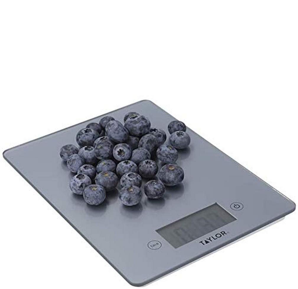 Taylor Pro Digital Kitchen Scales For Food With Ultra Slim Design, Compact, Professional Standard, Tare Function With Precision 