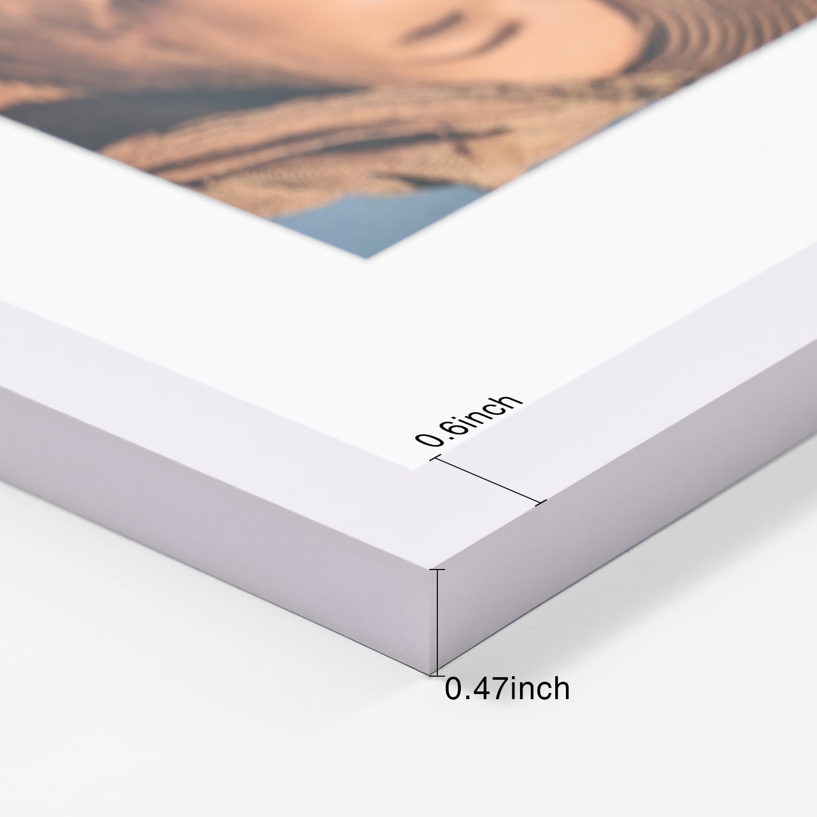 Vittanly 11x14 Picture Frame Set of 4, Display Pictures 8x10 with Mat or 11x14 without Mat, Gallery Wall Frame Set for Wall or T