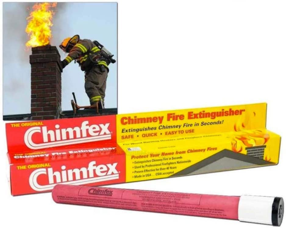 Chimfex By Orion Safety Products - Csia Approved Chimney Fire Extinguisher - Safe, Quick And Easy - Stops Chimney Fires In Homes