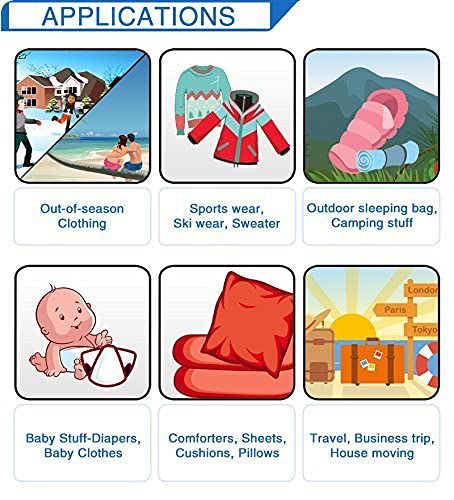 9 Pack Combo Premium Super Jumbo Vacuum Storage Space Saver Bags X5 (130X100Cm) With Travel Bag X4 (60X40Cm)