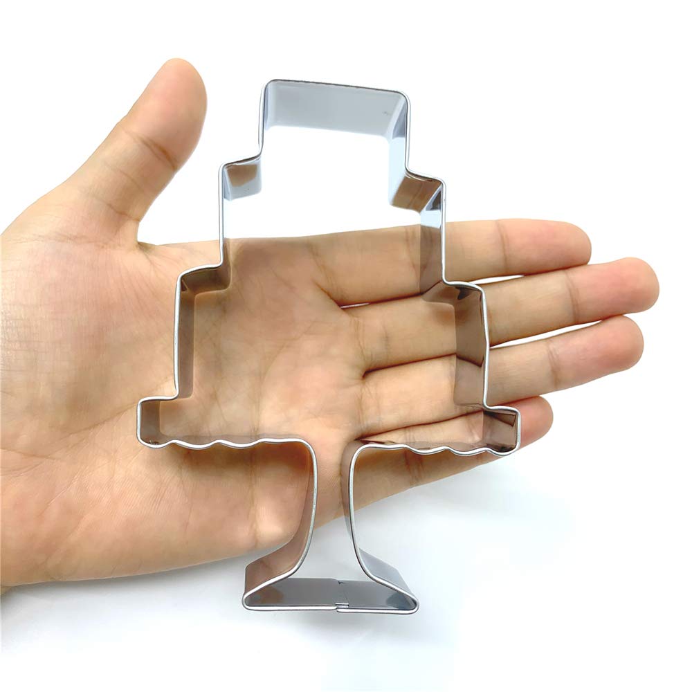 Liliao Cake Cookie Cutter For Wedding - 3.1 X 4.3 Inches - Stainless Steel