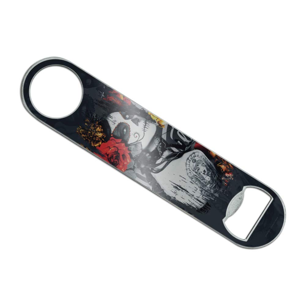 Dia de los Muertos Day of the Dead Woman Tattoo Stainless Steel Vinyl