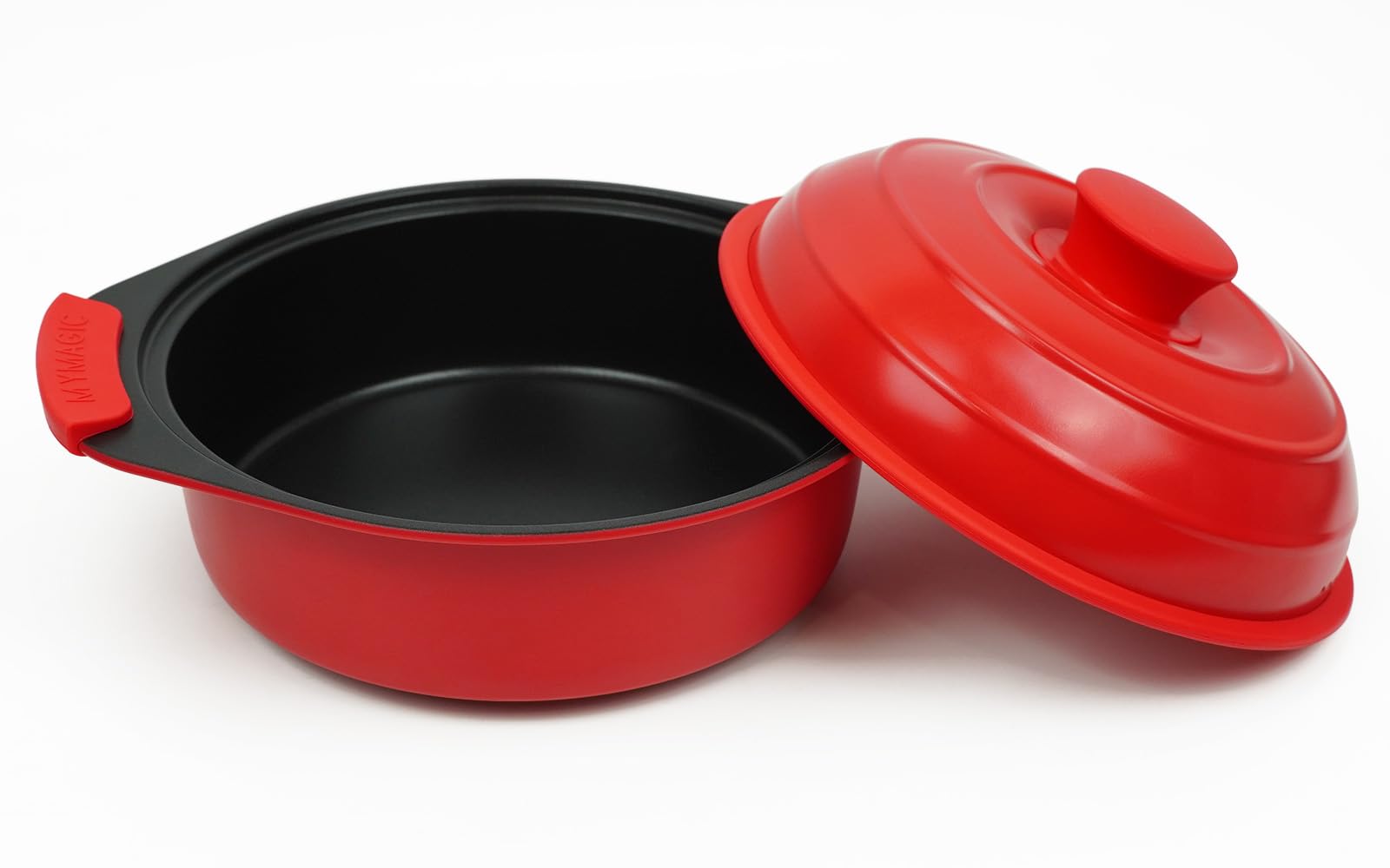 Microwave Grill Pan with Lid for Bacon & Steak | Nonstick Crisper, Dorm Use