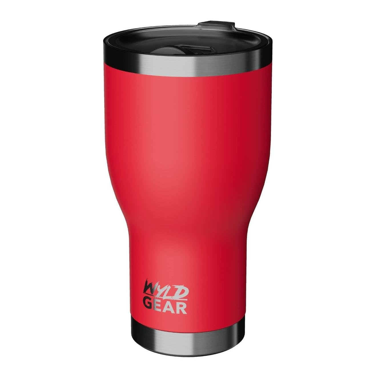 Wyld Gear Tumbler - Stainless Steel, Vacuum Insulated Travel Mug With Lid - 20Oz Red