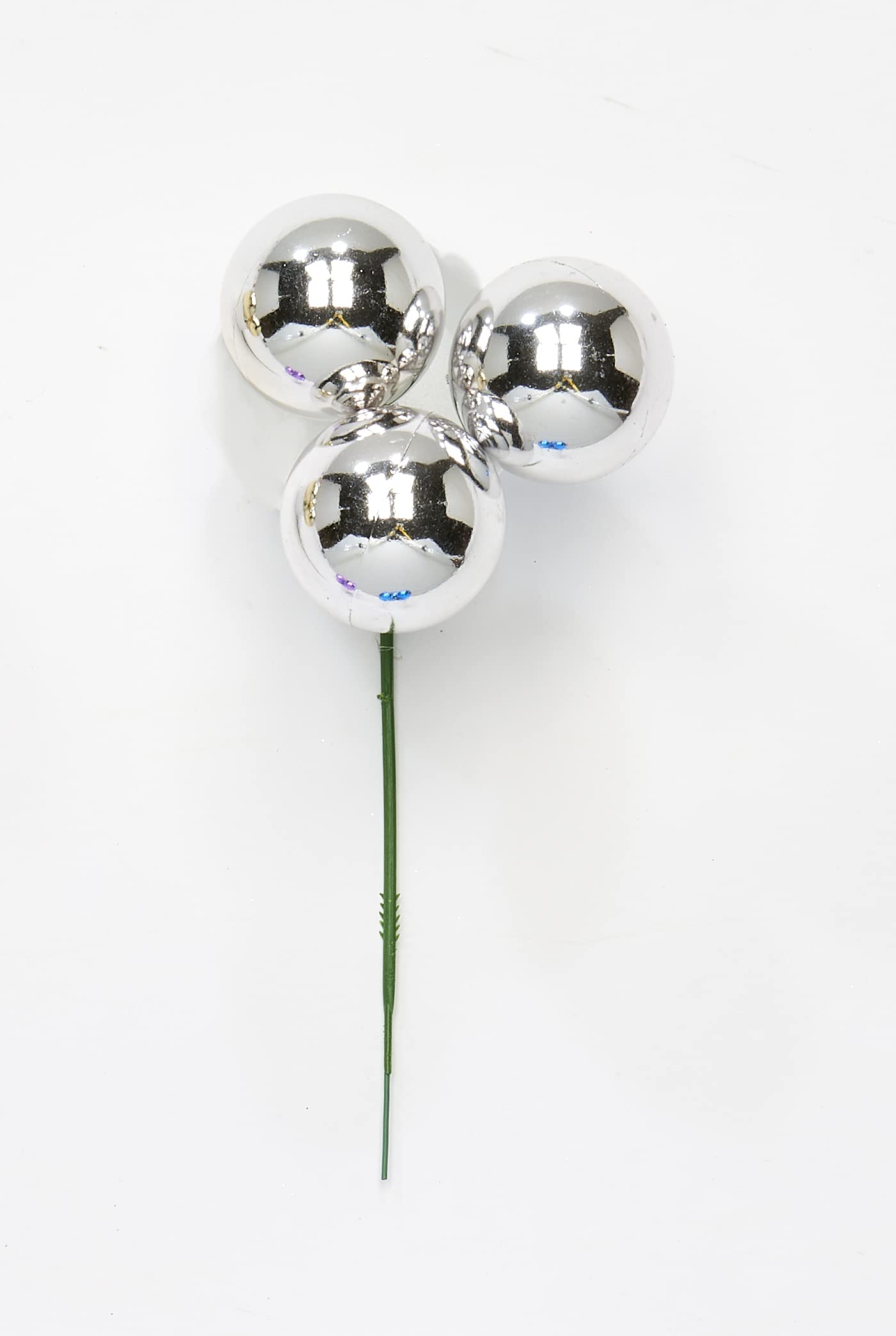 Worth Imports 40Mm Plastic Ball X 3, Silver, Set of 12 Pick