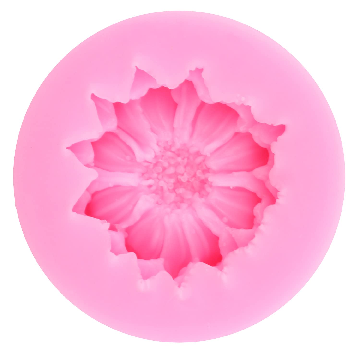 Mujiang Chrysanthemum Flower Silicone Molds Daisy Flower Fondant Mold Sunflower Candy Mold Flower Lollipop Mold For Cake Decorat