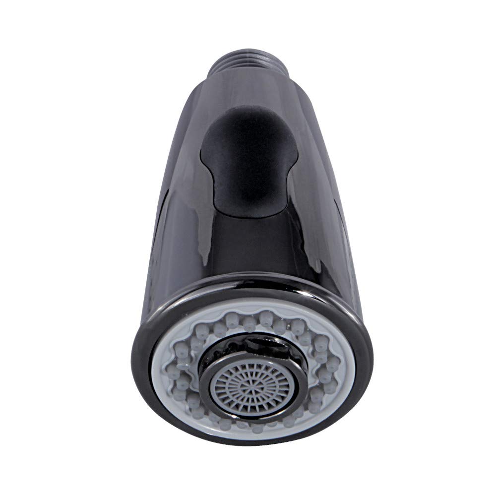 Kingston Brass KDH8500 2-Function Pull-Down Kitchen Faucet Sprayer  Black Stainless Steel