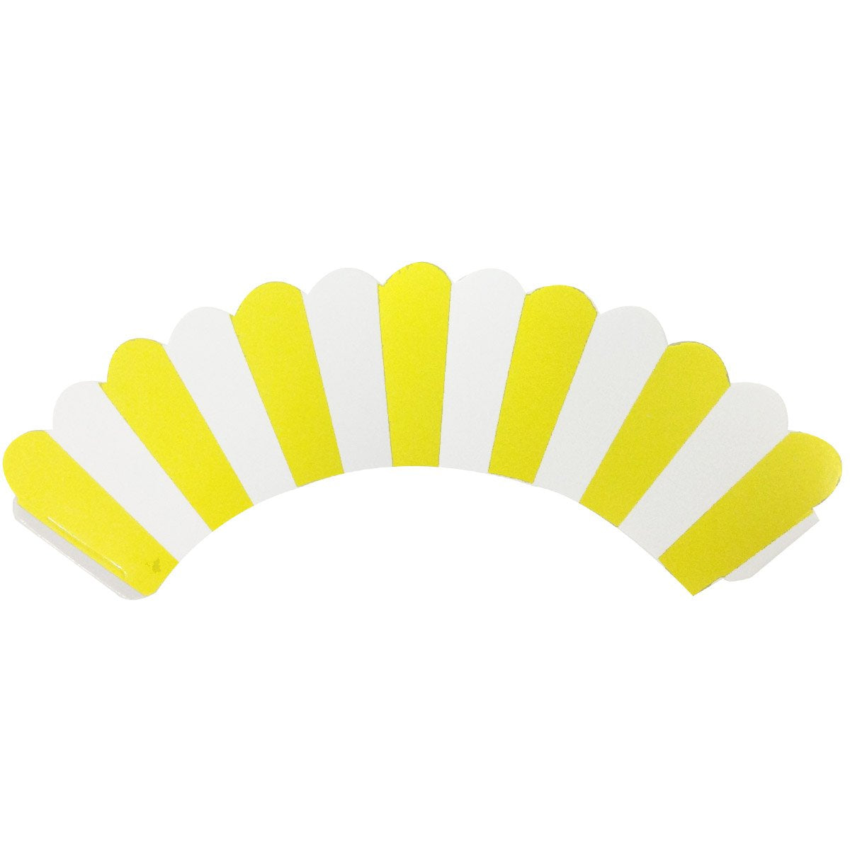 Allydrew Standard Size Striped Cupcake Wrappers (Set Of 20), Yellow