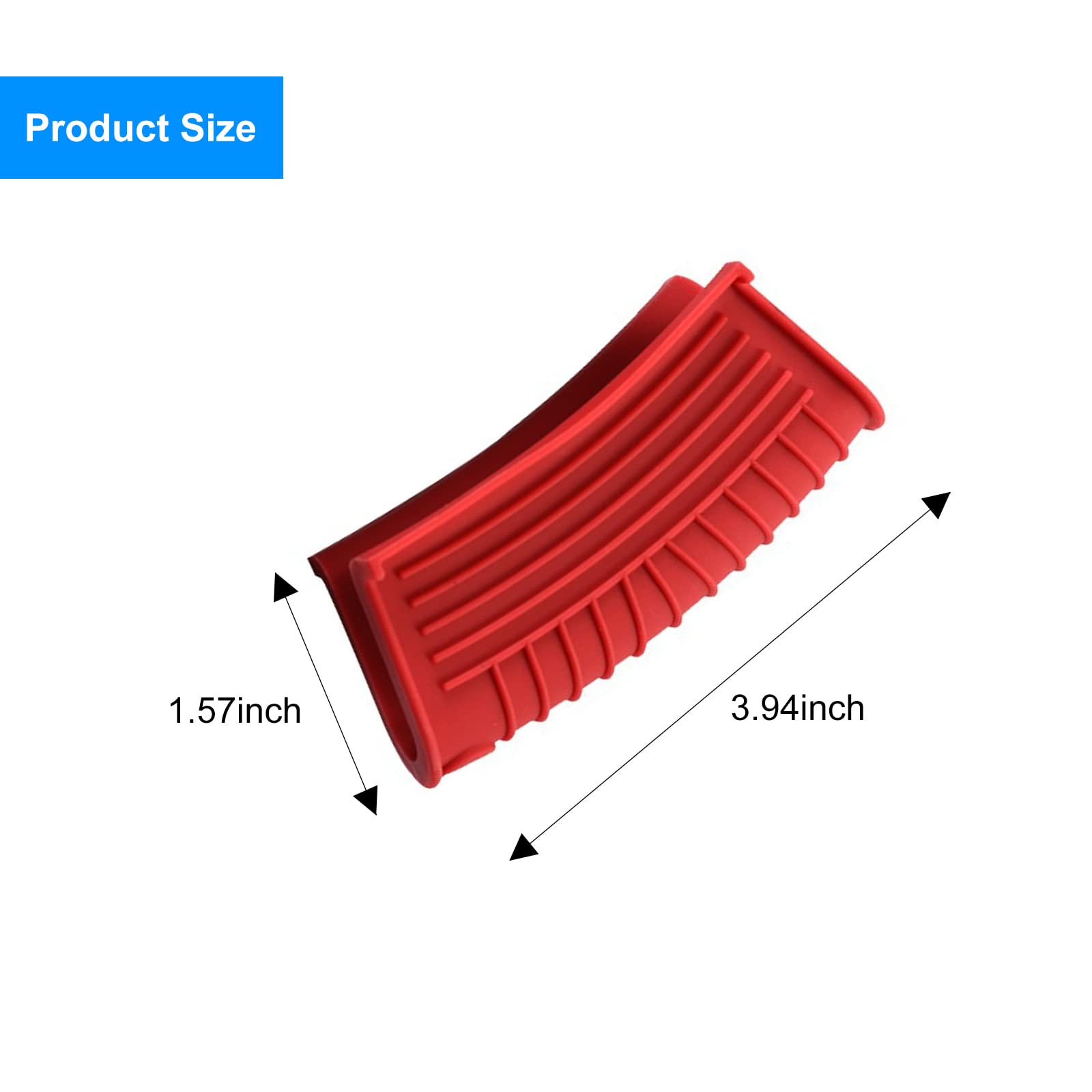 Xokipol 4Pcs Silicone Assist Handle Holder Hot Handle Holder Cast Iron Handle Cover Pot Grip Handle Sleeve For Enameled Griddles