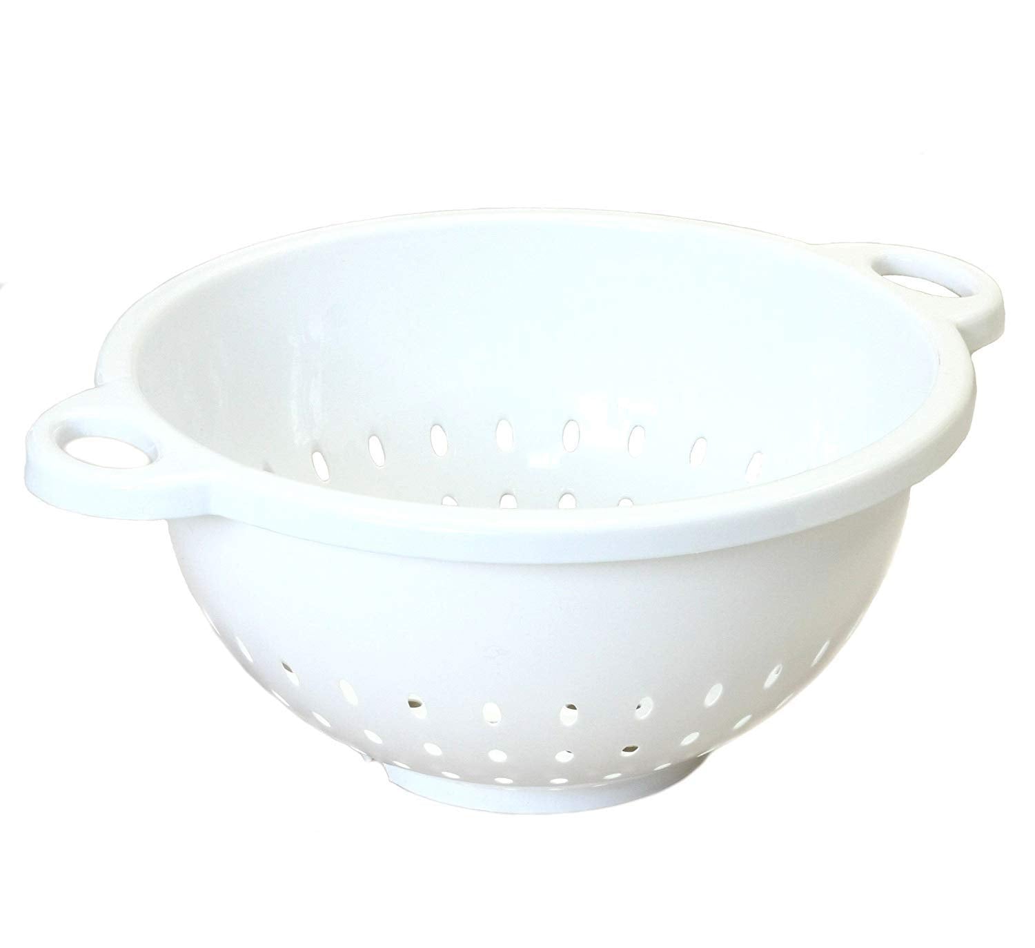 Chef Craft, 5-Quart, Deep Colander, White, 11 By 5 Inch (2-Pack)