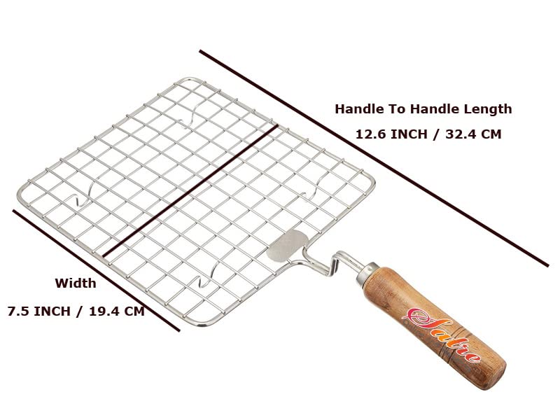 Big Stainless Steel Roasting Net,Stainless Steel Wire Roaster,Roaster,Cooking Rack For Chiken Grill,Roti Grill,Papad Grill,Color