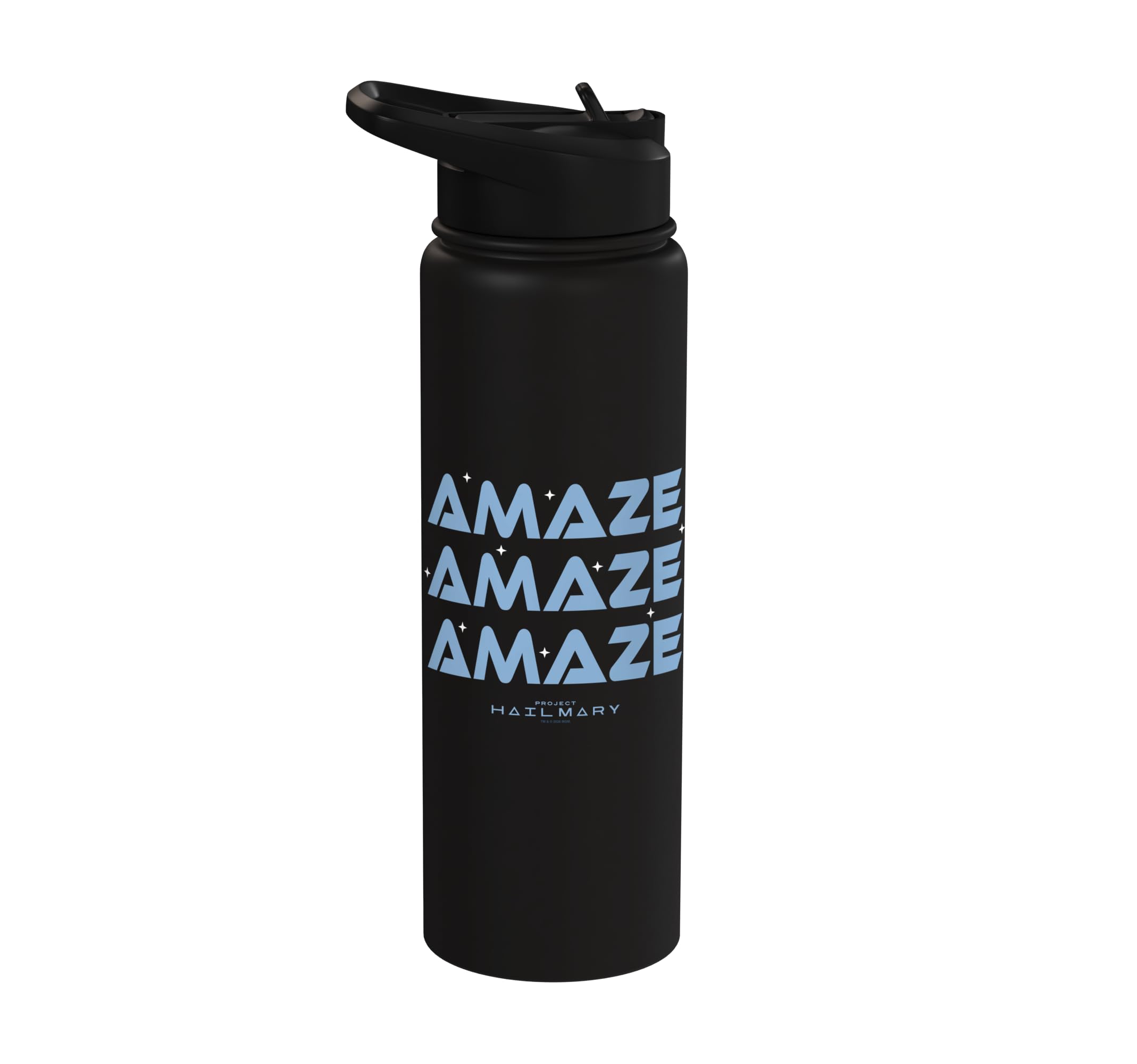 Project Hail Mary Amaze Repeat Typography Poster Stainless Steel Insulated Water Bottle