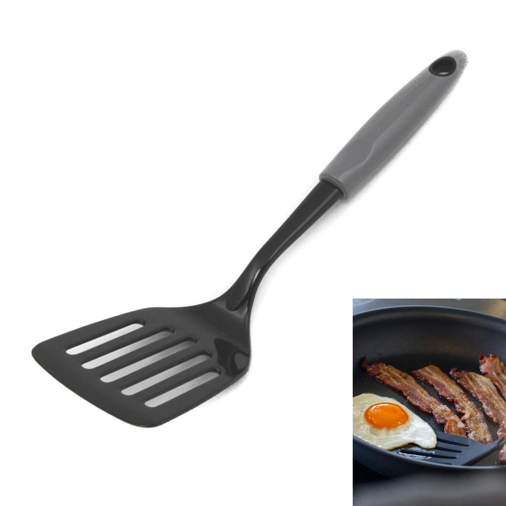 1 Pc Nylon Turner Slotted Heat Resistant Kitchen Utensil Spatula Flipper 12''