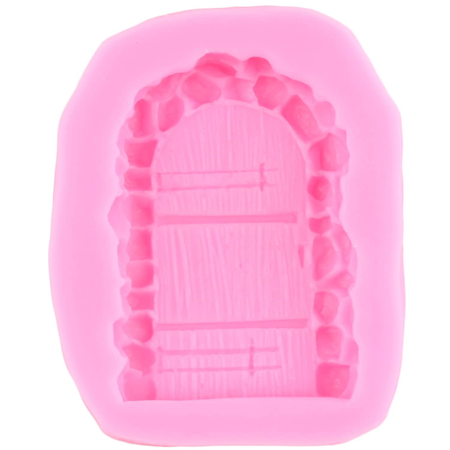 Miyahouse Enchanted Vintage Fairy Garden Brick Wall Texture Silicone Molds Stone Texture Door Stone Path Fondant Molds Window Do