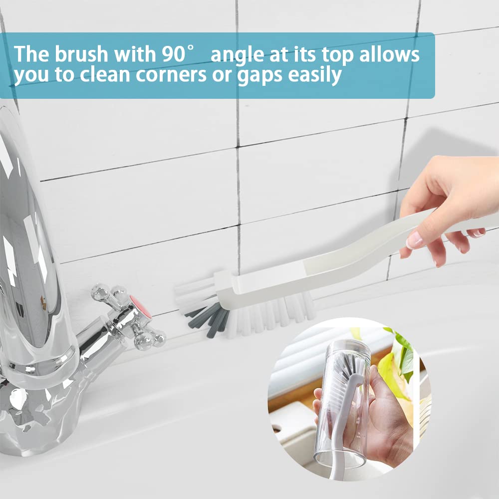 Cn1St 6 Pcs Cleaning Brush, Scrub Brush Set For Kitchen And Bathroom Household Use With Various Brushes For Cleaning Dishes, Til