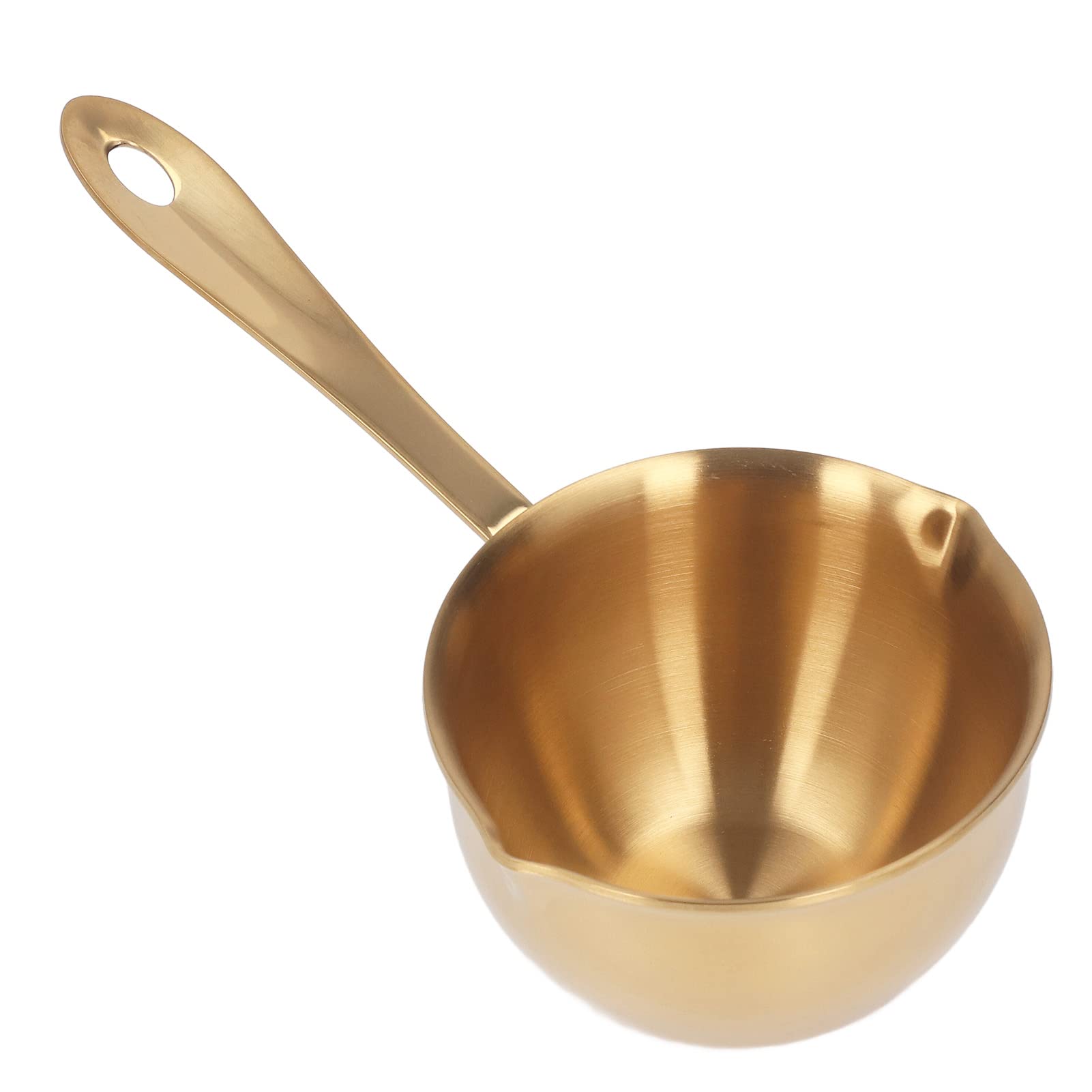 Mini Butter Warmer Saucepan Professional Cooking Sauce Pan, Stainless Steel Milk Pan for Chocolate Hot Oil Enamel Pot for Stove 