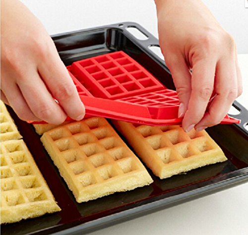 Waffle Mold Silicone Waffle Mold 4 Cavities Waffle Mold Silicone Waffle Maker Baking Tray Mold For Waffle Cake Chocolate Craft C
