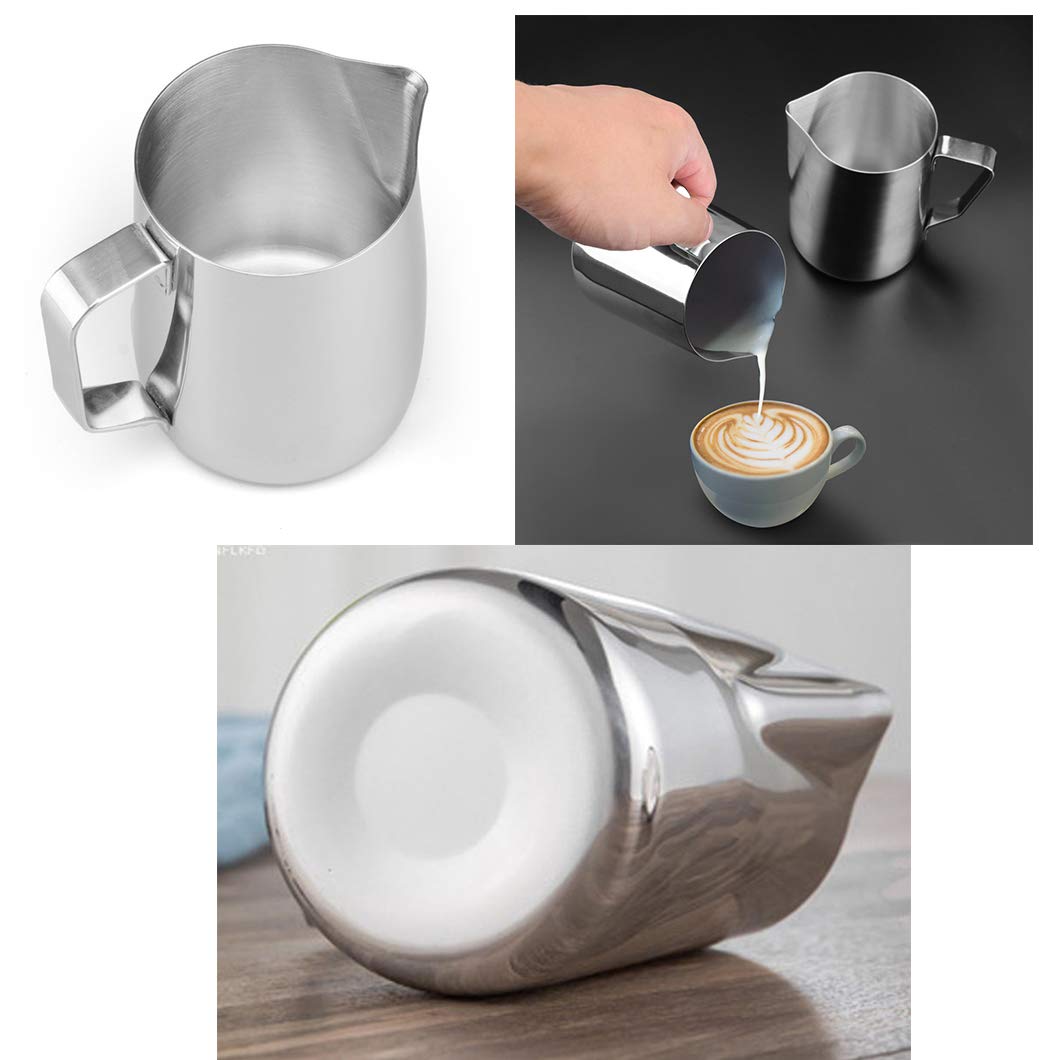 Rolin Roly Stainless Steel Milk Pitcher 200Ml/6.8Oz Frothing Jug Cup For Espresso Coffee Milk Frothers Latte Art