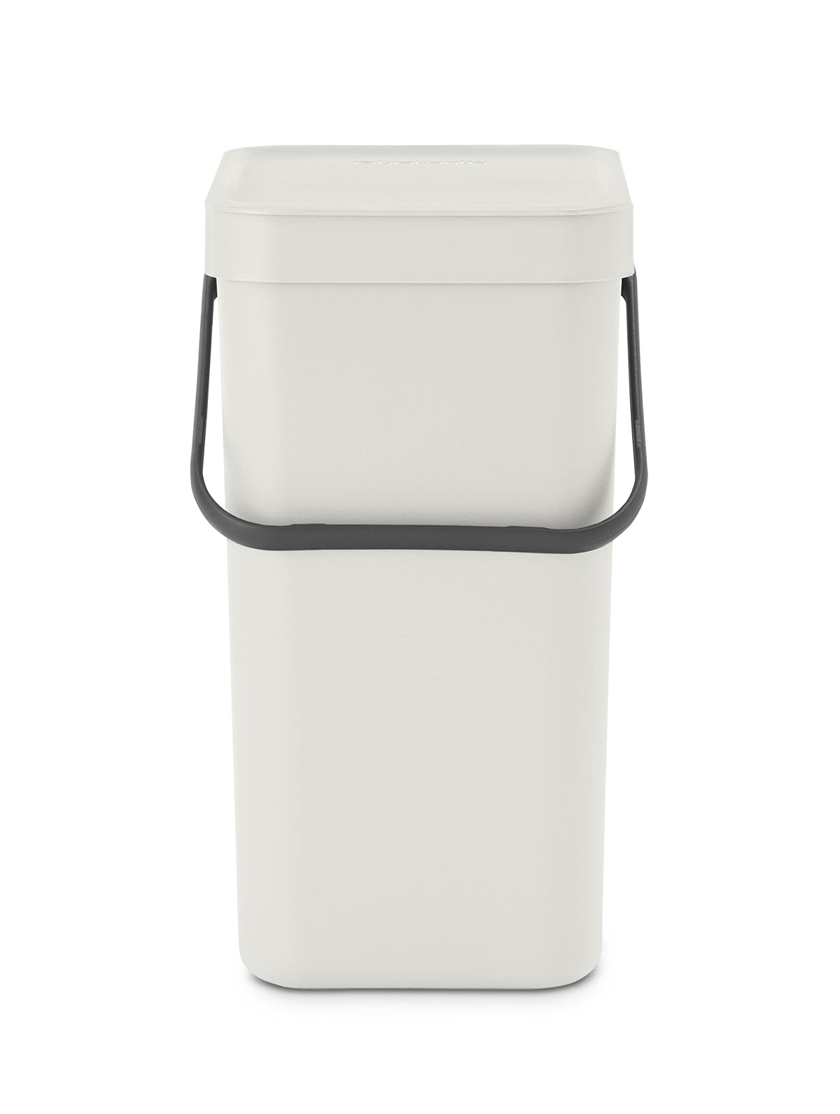 Brabantia Sort & Go Kitchen Recycling Can (32 Gallight Gray) Stackable Waste Organiser With Handle & Removable Lid, Wallcupboard