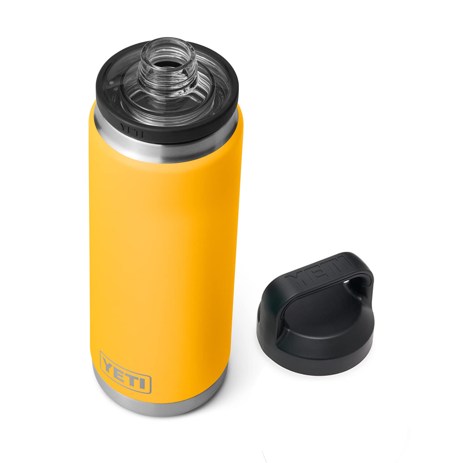 YETI Rambler 26 oz Bottle, Leakproof, Vacuum Insulated, Stainless Steel with Chug Cap, Alpine Yellow