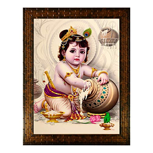 Indianara Religious Paintings Painting -Synthetic Wood, 27X30.5X1Cm, Multicolour (Gb1)