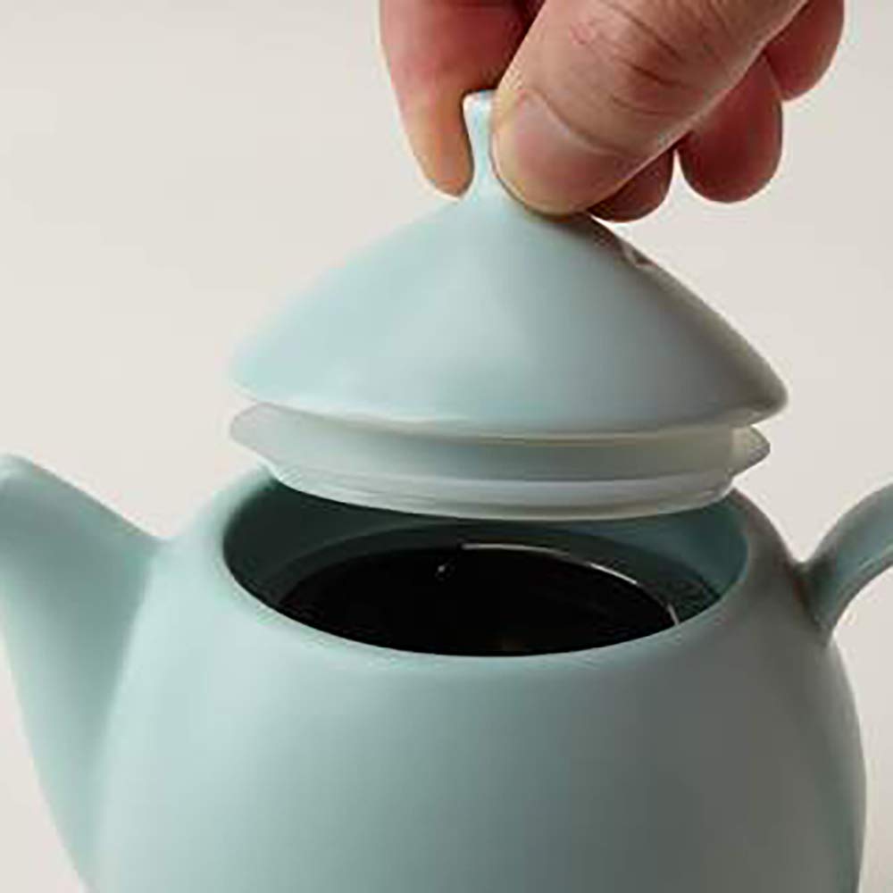 Forlife Dew Teapot With Basket Infuser, Minty Aqua, 14 Oz/414Ml
