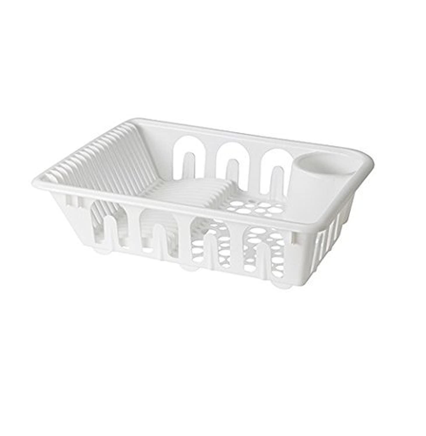 Ikea Plastic Dish Drainer W/ 9 Glass Holders White Plates Drying Rack Kitchen Flundra