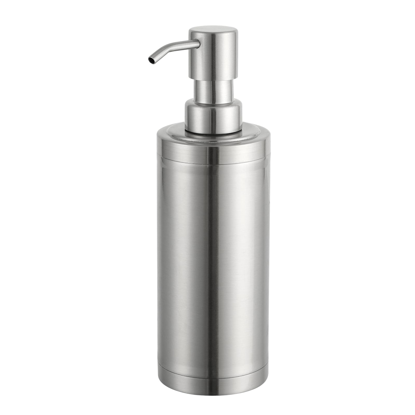 Gappo Matte Black Soap Dispenser Stainless Steel Metal Pump Hand Lotion Bottle For Bathroom, Bedroom And Kitchen(300Ml/10.15Ounc