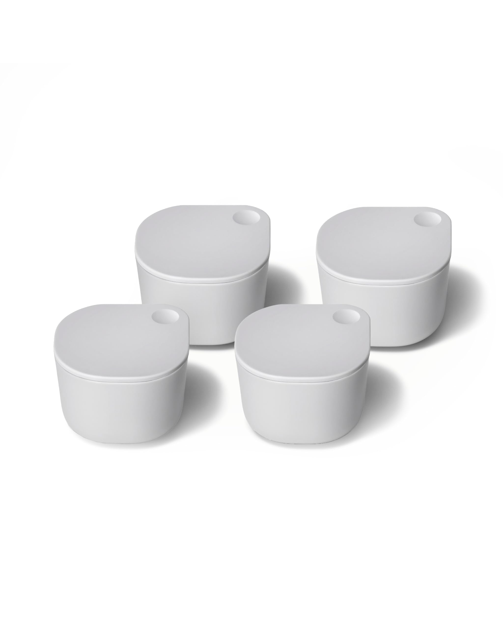 Caraway 4pc Dot Inserts - Dash Ramekins w/Lid - Easy to Store, Non Toxic - Perfect for Sauces, Garnish, & Small Snack or Sides