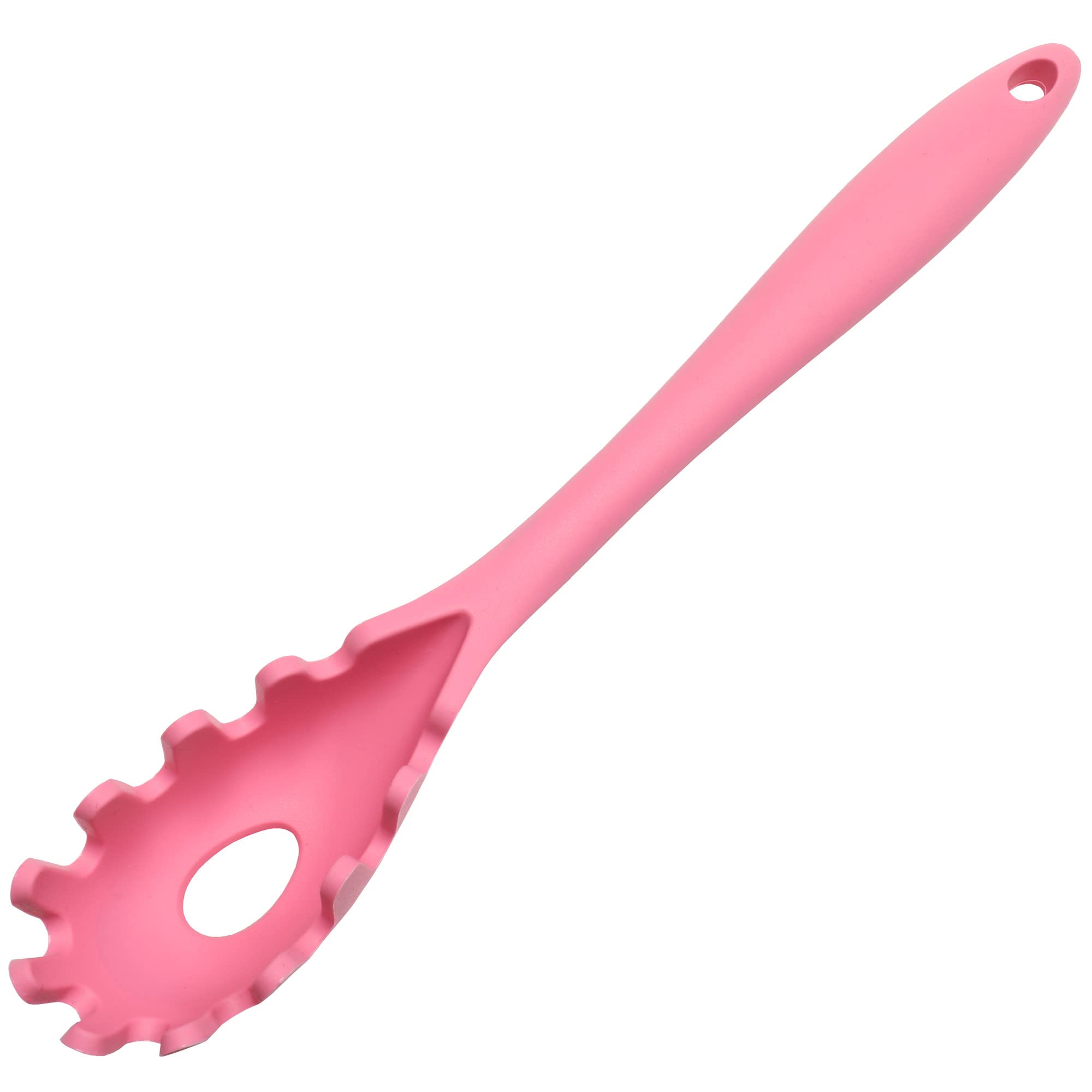 Chef Craft Premium Silicone Spaghetti/Pasta Fork, 11.5 Inch, Pink