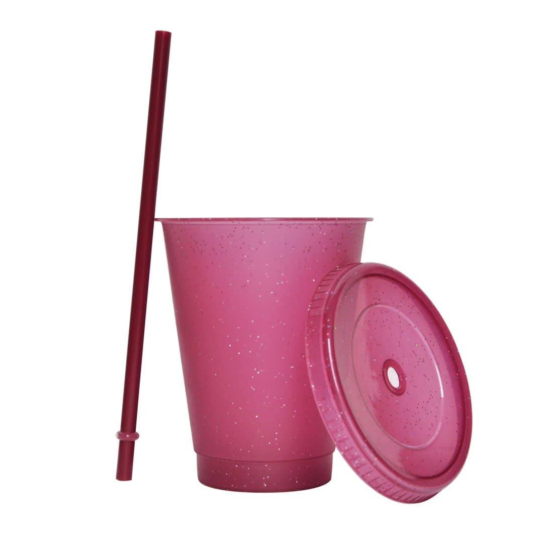 Suertestarry Tumbler With Straw And Lid,Water Bottle Iced Coffee Travel Mug Cup,Reusable Plastic Cups,Perfect For Parties,Birthd