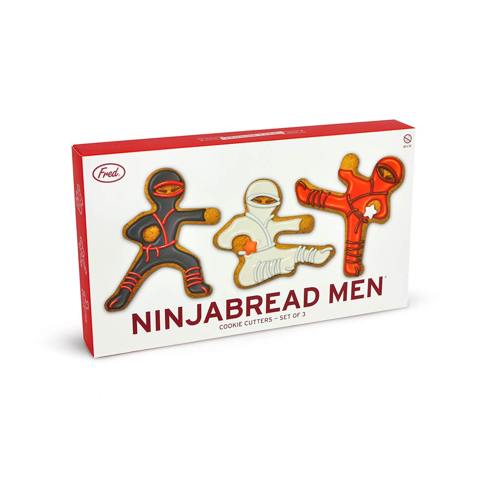 Genuine Fred Ninjabread Men Cookie Cutters, Set Of 3