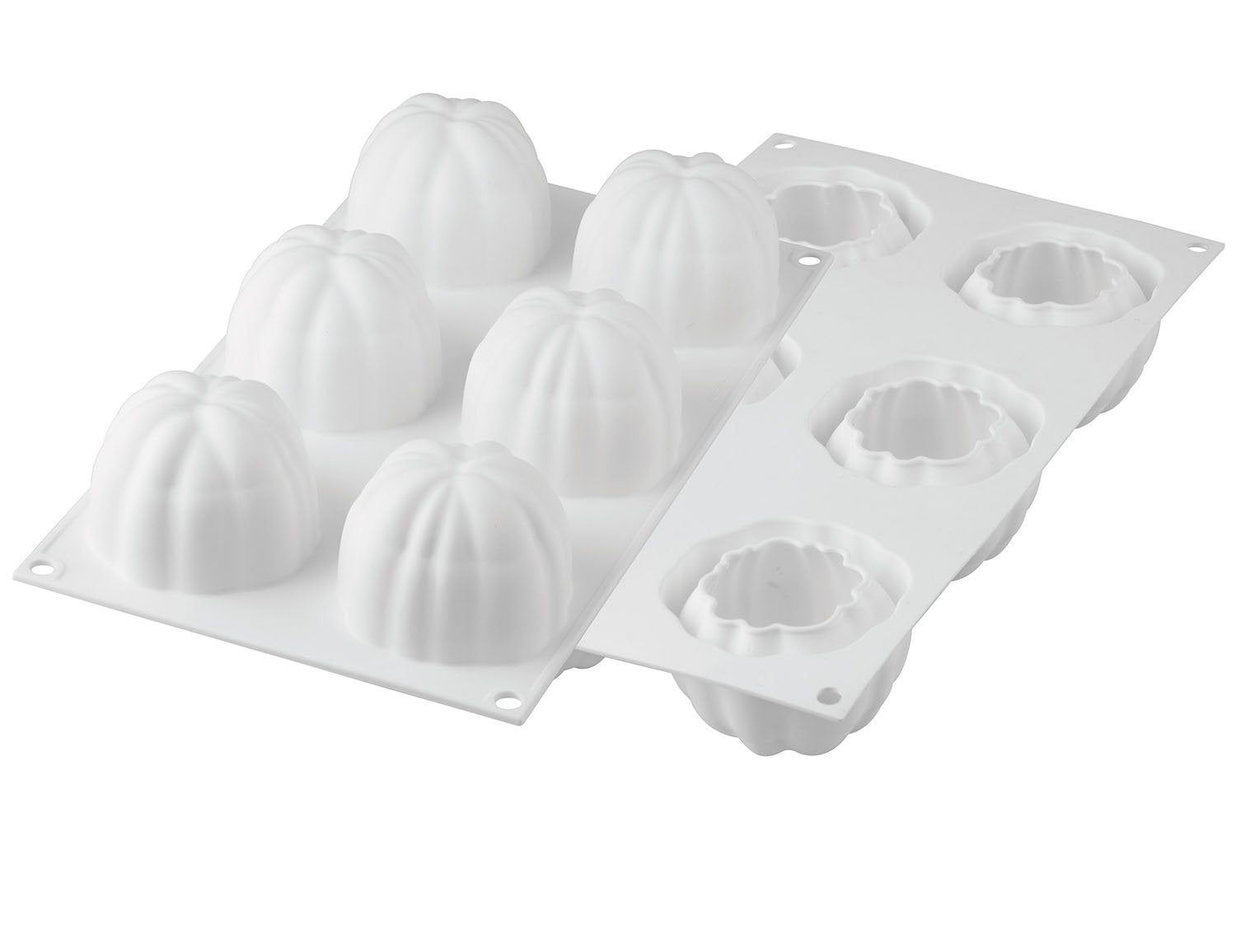 Silikomart ''Bloom 120'' Silicone Mold With 6 Cavities, Each 2.67 Inch Diameter X 2.04 Inch High