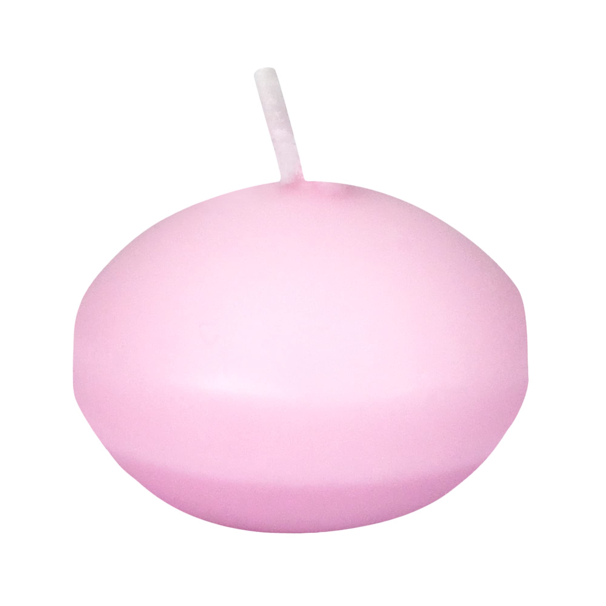 Zest Candle 24-Piece Floating Candles, 1.75-Inch, Pink