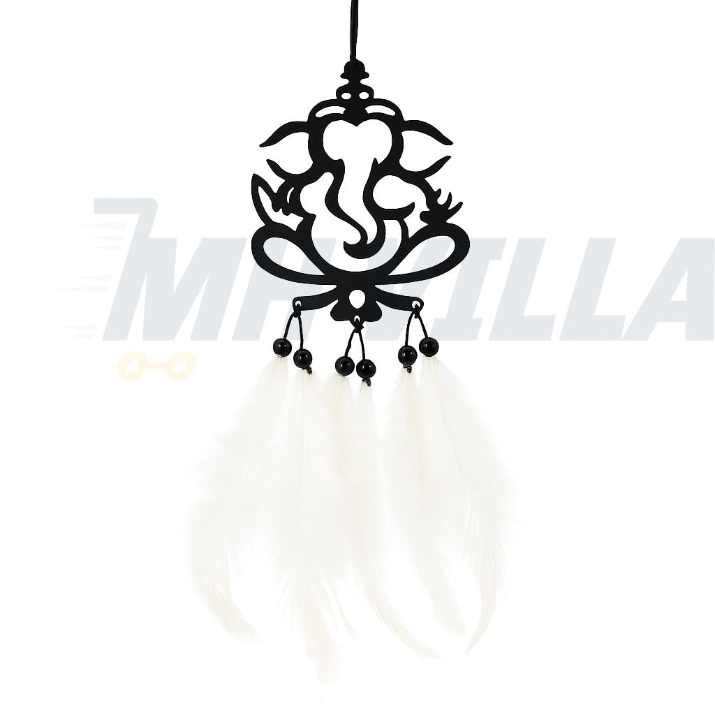 MH VILLA Dream Catcher Car Hanging Emblem Wall Hanging Ganesha (Dream Catcher Ganesh)