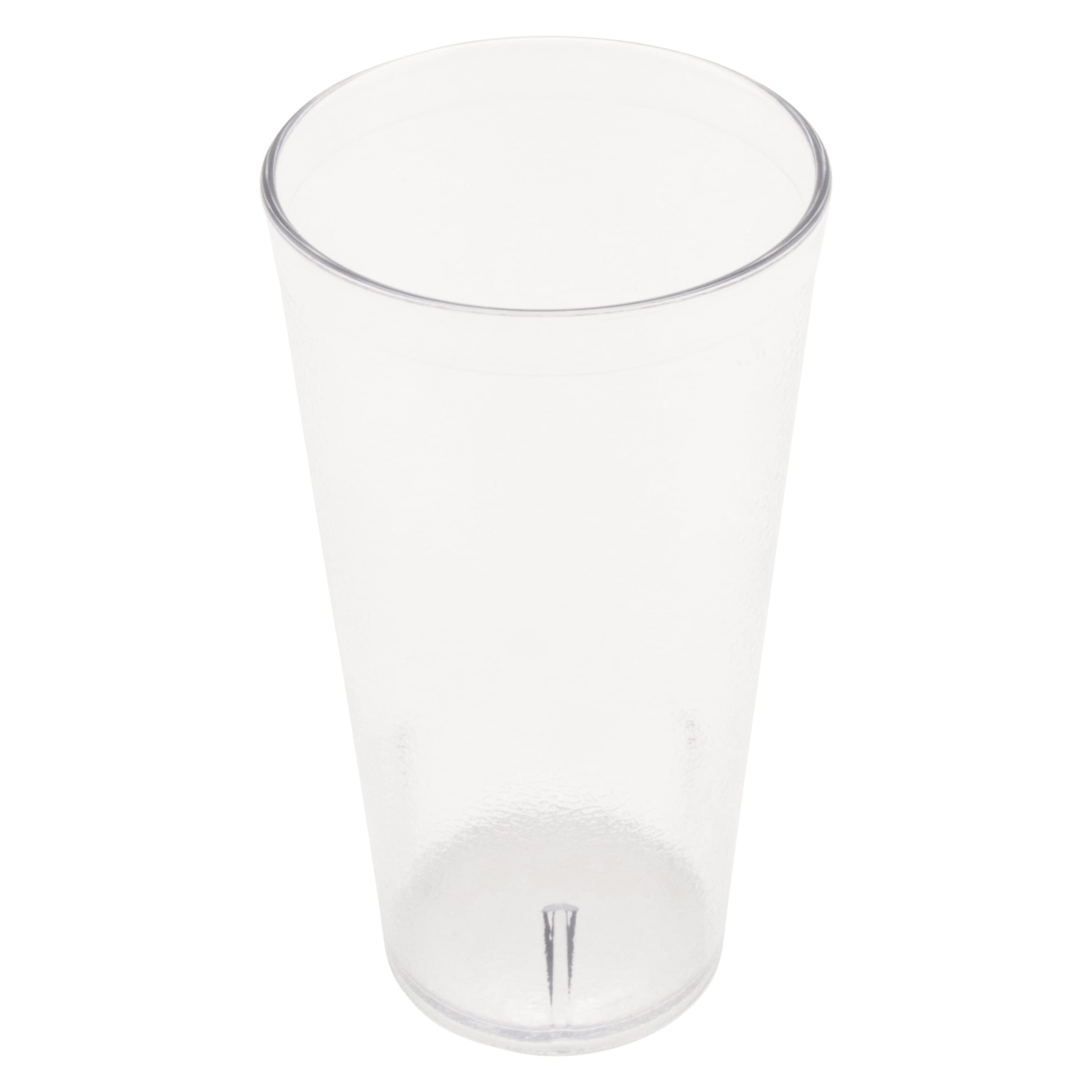 G.E.T. 6624-1-CL-EC Heavy-Duty Plastic Restaurant Tumblers, 24 Ounce, Clear (Set of 4) }