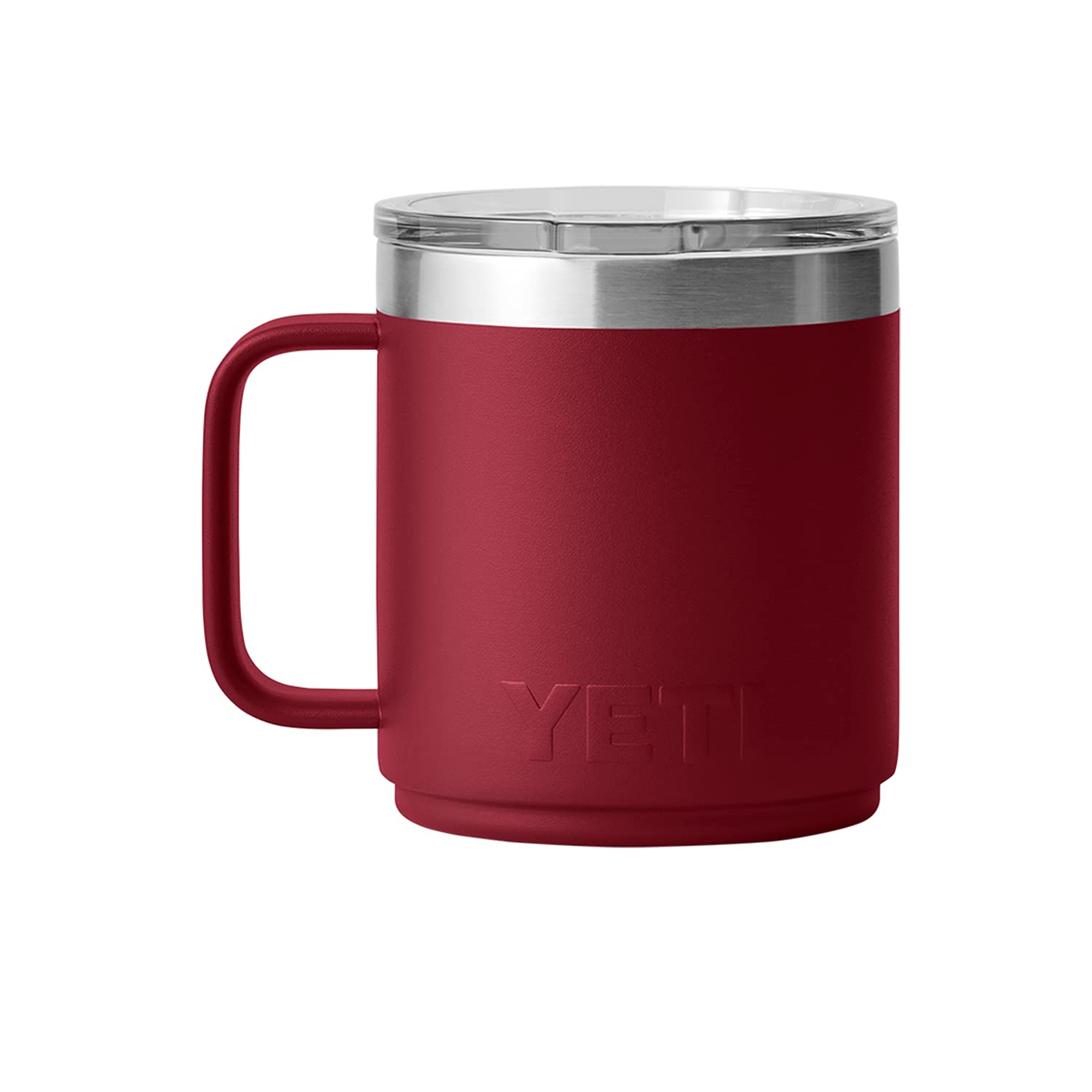 Yeti Rambler 10 Oz Stackable Mug, Stainless Steel, Vacuum Insulated With Magslider Lid, Harvest Red