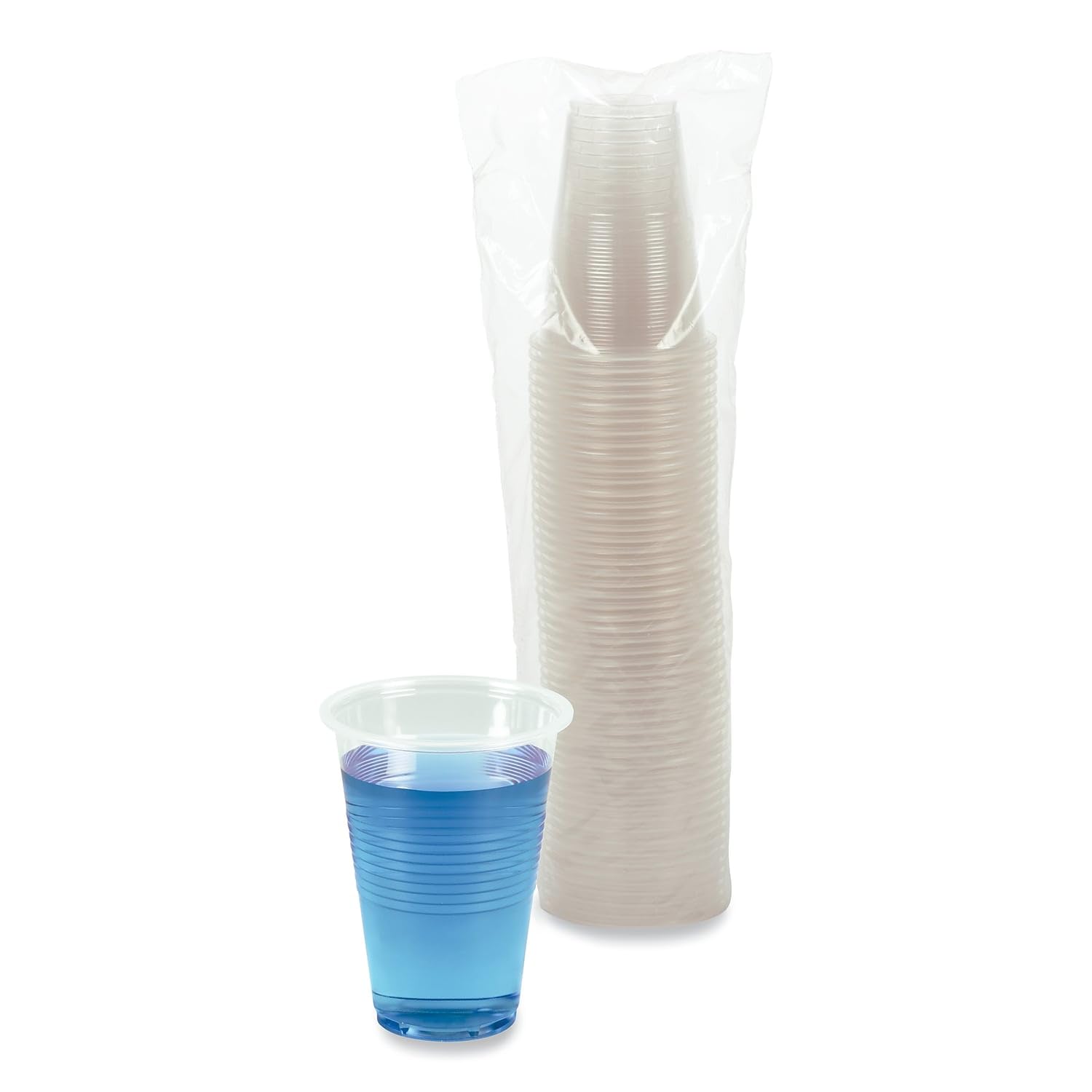Boardwalk Transcup16Pk Translucent Plastic Cold Cups, 16Oz, 50/Pack