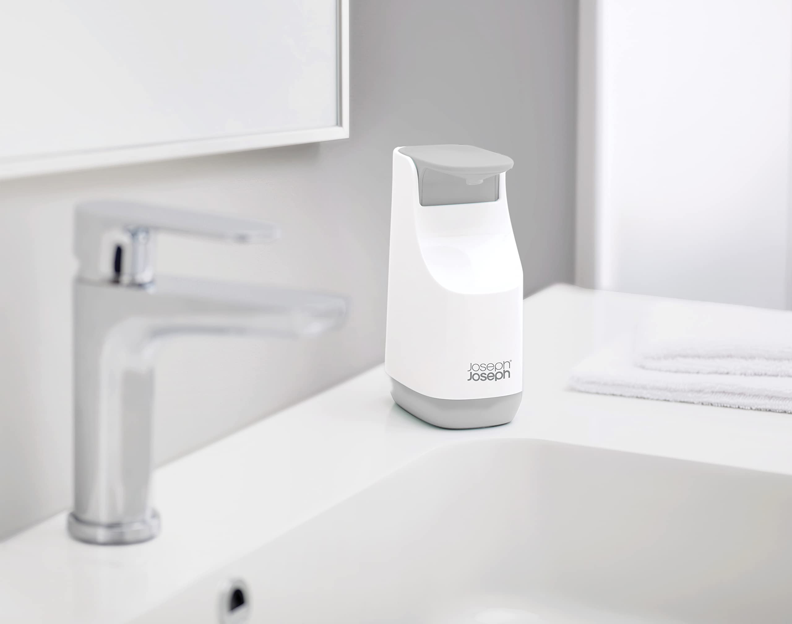 Joseph Joseph 70512 Slim Compact Soap Dispenser With Non-Drip Nozzle, Gray