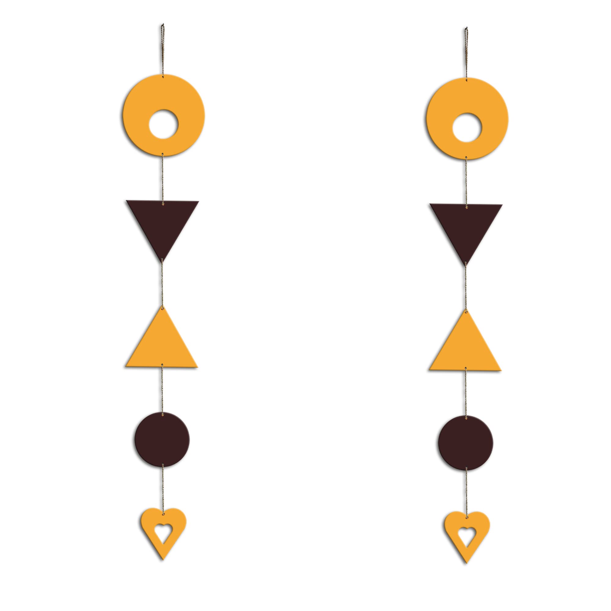 Artvibes Geometrical Shapes Wall and Door Hanging for HomeDecor| Office| LivingRoom, Wall Decoration (WH_5210N)( Multi 10)