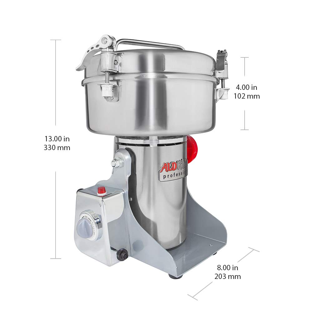 Aldkitchen Grain Mill | Swing Type Grinding Machine | Various Capacities (750 Grams)